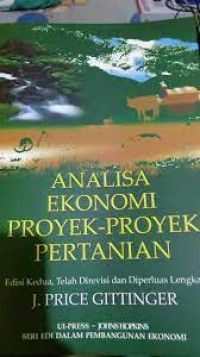 ANALISA EKONOMI PROYEK-PROYEK PERTANIAN