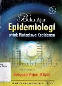 BUKU AJAR EPIDEMIOLOGI DALAM KEBIDANAN