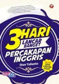 3 HARI LANCAR BANGET PERCAKAPAN INGGRIS